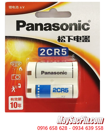 Panasonic 2CR-5W, Pin 6v Lithium Panasonic 2CR5W (2CR5) chính hãng (MẪU MỚI) Loại Vỉ 1viên